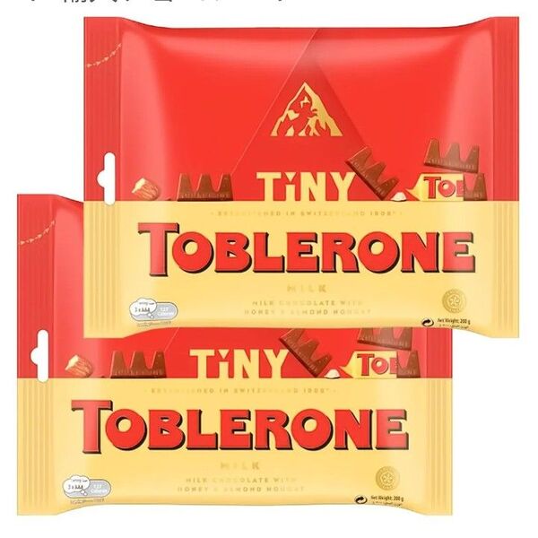 TOBLERONE トプラローネ チョコレート タイニーミルクバッグ 200グラム 2袋chiemon