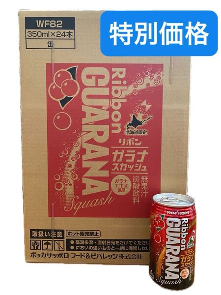 【北海道限定】ガラナスカッシュ 350ml × 24本