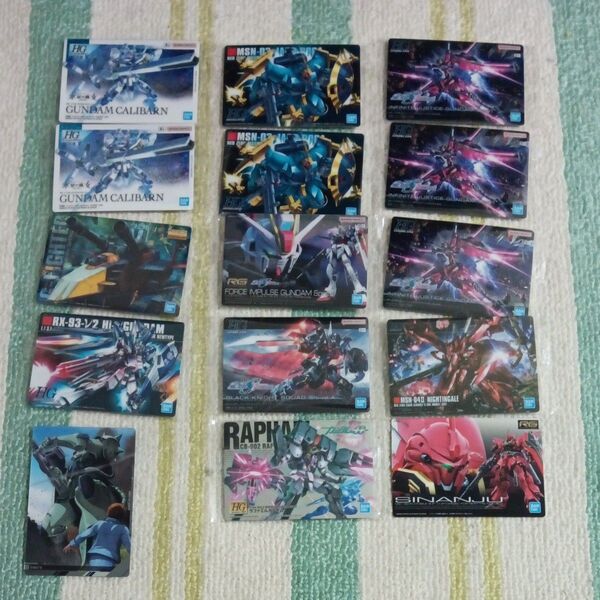 ガンプラパッケージアートグミカードまとめ売り1部別商品
