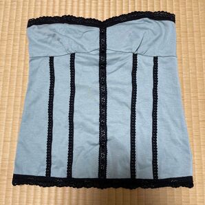 ベアトップ 水色 レース レッセパッセ