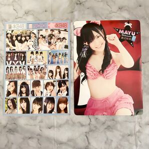 AKB48 渡辺麻友 生写真&シールセット