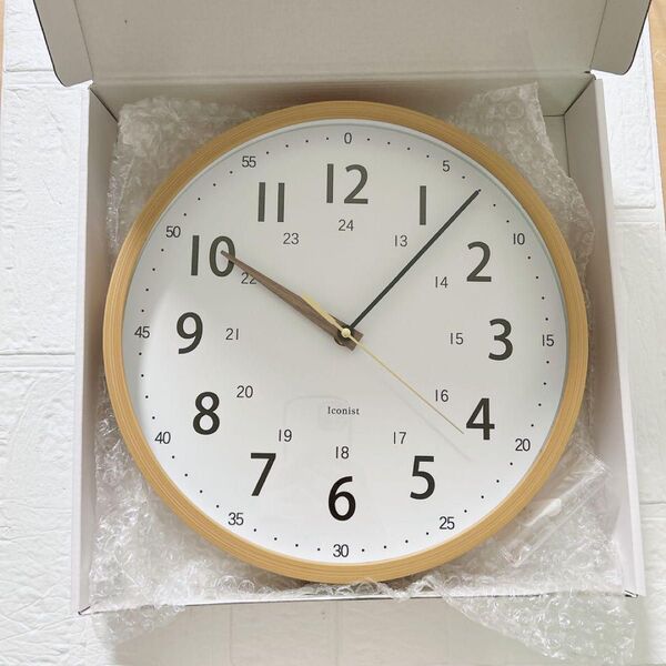【23時59分までの限定価格】壁掛け時計 30cm 木目調 知育時計 学習時計