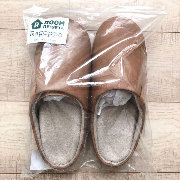 未使用 リゲッタ RE:GETA リゲッパ ルームシューズ キャメル 26.5〜27cm