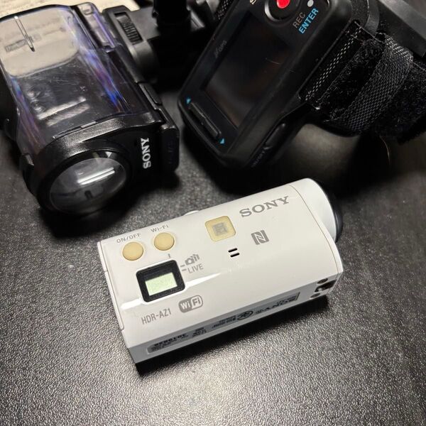 SONY ソニー アクションカム ウォータープルーフケース ライブビューリモコン【純正】自撮り棒付き