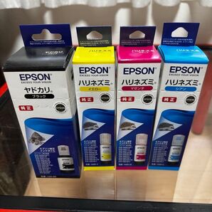 【新品未開封】 EPSON純正プリンターインク ヤドカリ ブラック、 ハリネズミ シアン マゼンタ イエロー