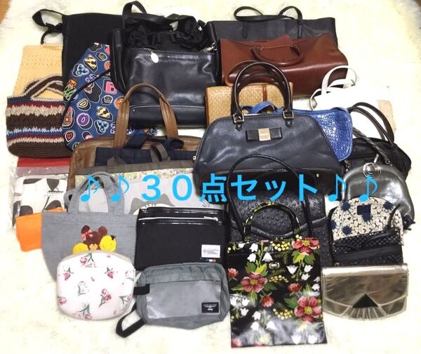 ☆まとめ売り☆ レディース メンズ ハンドバッグ トートバッグ ショルダーバッグ 肩掛け 斜めがけ ポーチ ブラック ミニ