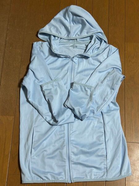 GU 日除けパーカー 水色 Mサイズ