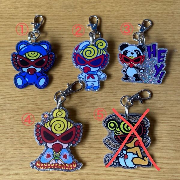 キラキラアクリルキーホルダー
