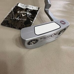 超美品 オデッセイ ホワイト ホットOG 4M 34インチ スチールシャフト