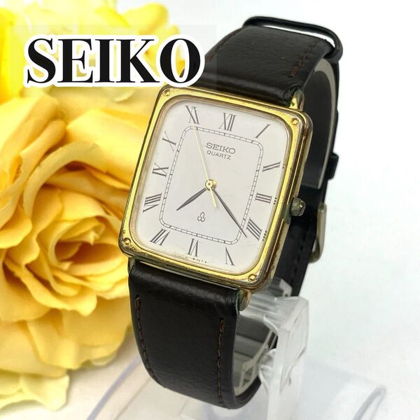 【新品電池交換済み】SEIKO セイコー クォーツ式腕時計 ゴールド シャリオ 6030-5520 腕時計 レディース 稼動品