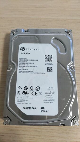 No.64 【正常】Seagate NAS HDD ST4000VN000 4TB HDD ハードディスク AV対応