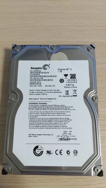No.70 【注意】Seagate Pipeline ST31000322CS 1TB HDD ハードディスク