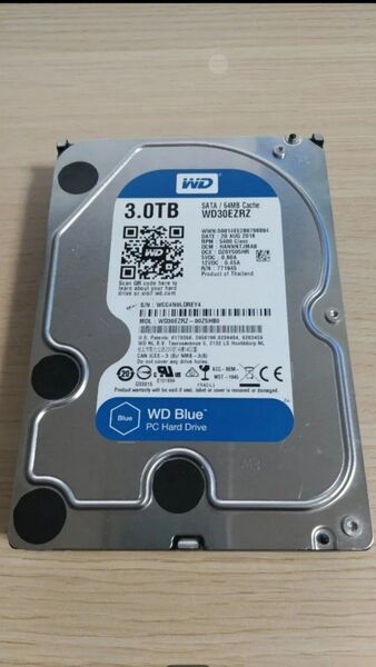 No.57 【正常】WesternDigital WD Blue WD30EZRZ 3TB HDD ハードディスク