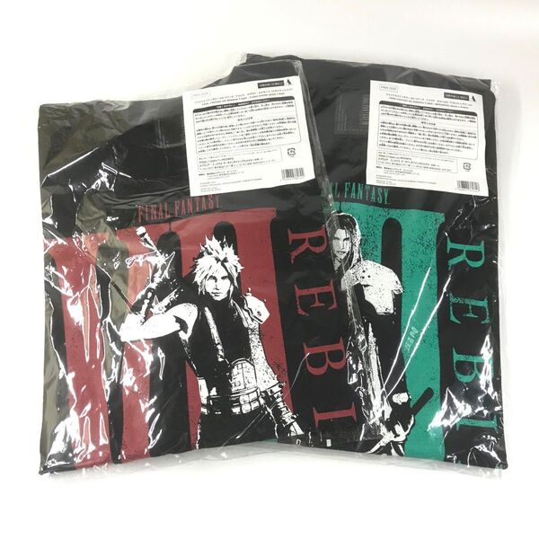 2枚 クラウド&セフィロス ファイナルファンタジーVII リバース Tシャツ FF