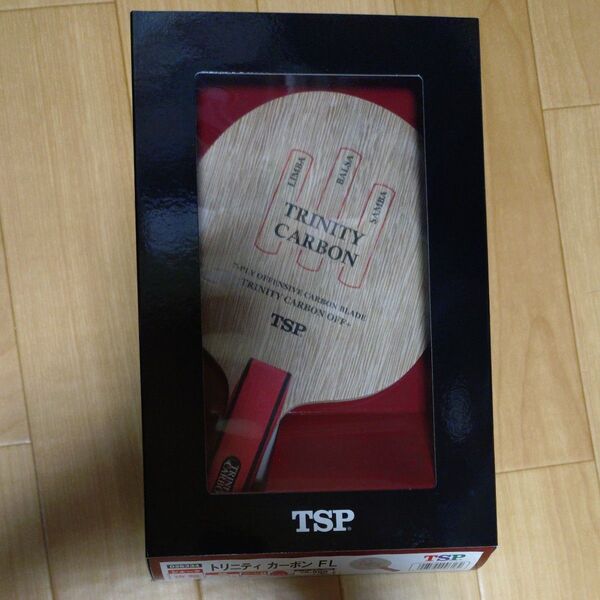 【廃盤】ティーエスピー (TSP) 卓球 ラケット トリニティカーボン グリップFL 026334【70g】