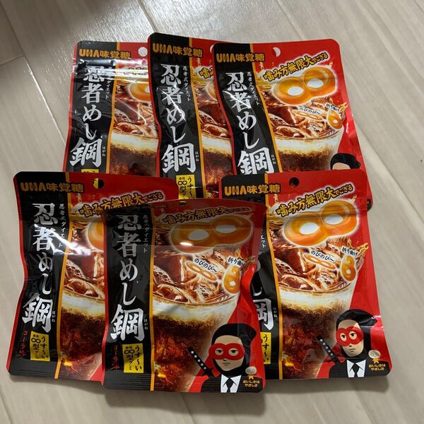 味覚糖 忍者めし鋼 コーラ味 50g×6袋 グミ お菓子