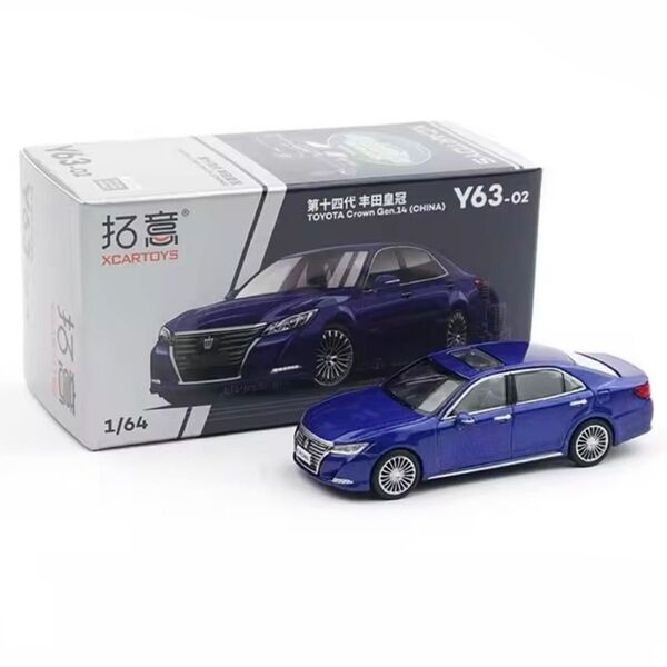 日本未発売 XCARTOYS 1/64 トヨタ クラウン 中国仕様 ブルー モデルカー ミニカー TOYOTA CROWN