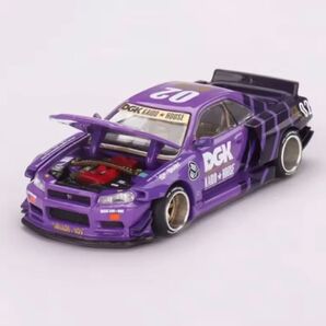 KAIDO HOUSE ×DGK mini GT ニッサン スカイライン GT-R R34 V1 モデルカー 街道ハウス ミニカー