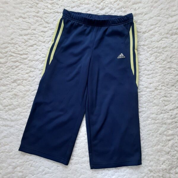 adidas アディダス ジャージパンツ ネイビー 140 八分丈
