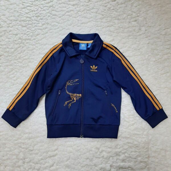 adidas アディダス キッズ ジャージ トップス ブルー 100cm