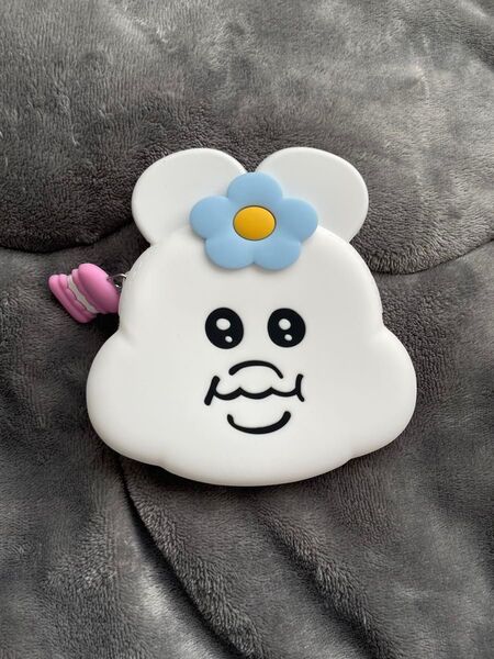 (お値下げしました!)【ラスト1つ!】んぽちゃむ シリコンポーチ 可哀想に! きみまろ おぱんちゅうさぎ 《即日配送可能》
