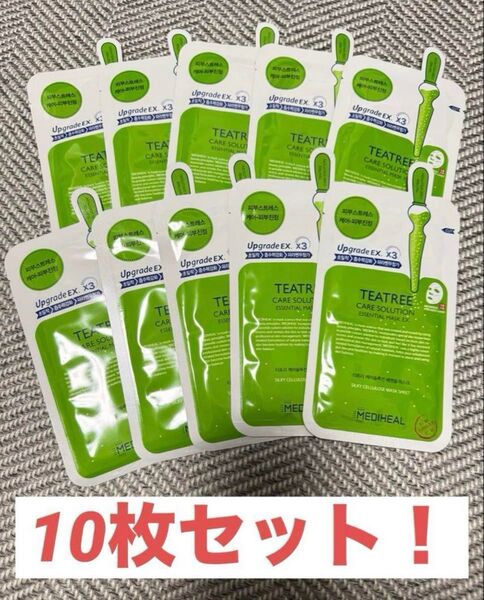 残りわずか《即日配送可能》MEDIHEAL(メディヒール) ティーツリー パック 10枚セット シートマスク 韓国コスメ