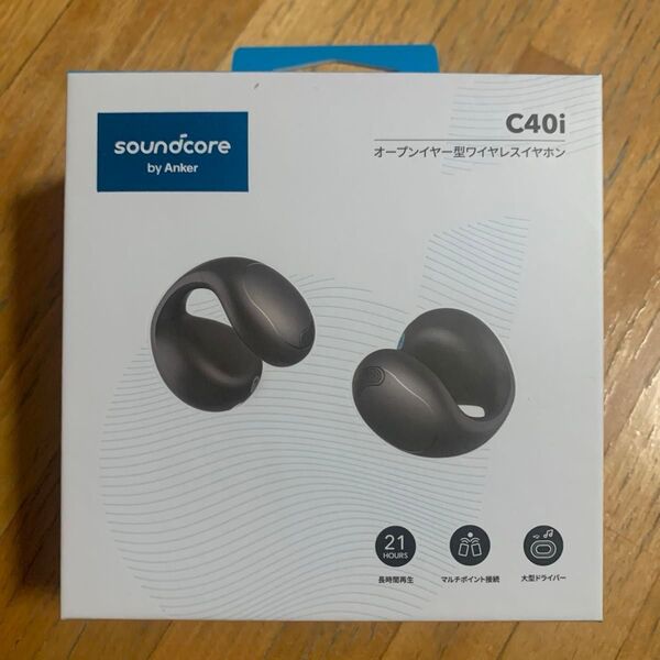 Soundcore C40i メタリックグレー オープンイヤー型ワイヤレスイヤホン