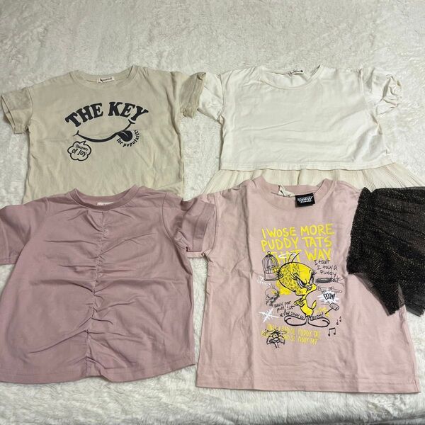 【夏物】女の子半袖tシャツセット 110cm