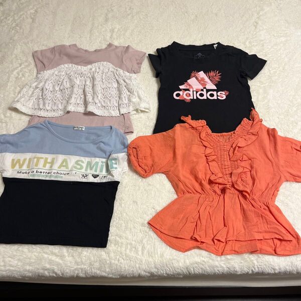 【夏物】女の子半袖tシャツセット 110cm