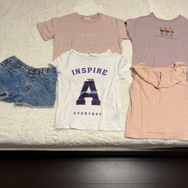 【夏物】女の子半袖tシャツセット 120cm