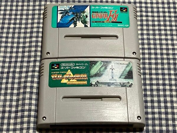 ゼルダの伝説 神々のトライフォース 機動戦士ガンダム GUNDAM F91フォーミュラー戦記20122 2本セット ソフトのみ