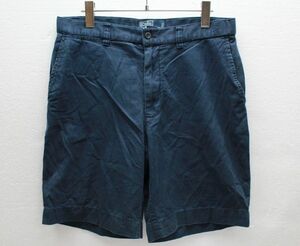 00 Poloral Floren Tuck Chotcon Shorts Navy Blue (32) ВМС 00 -х годов старые шорты метки