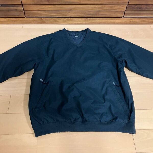 NIKE Vネック 長袖 プルオーバー ゴルフウェア リバーシブル L 黒 シンプル