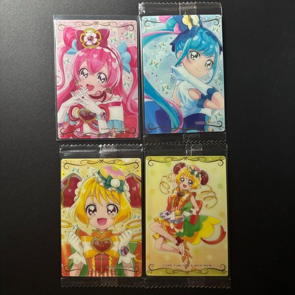 プリキュアカードウエハース5 デリシャスパーティプリキュア4枚セット