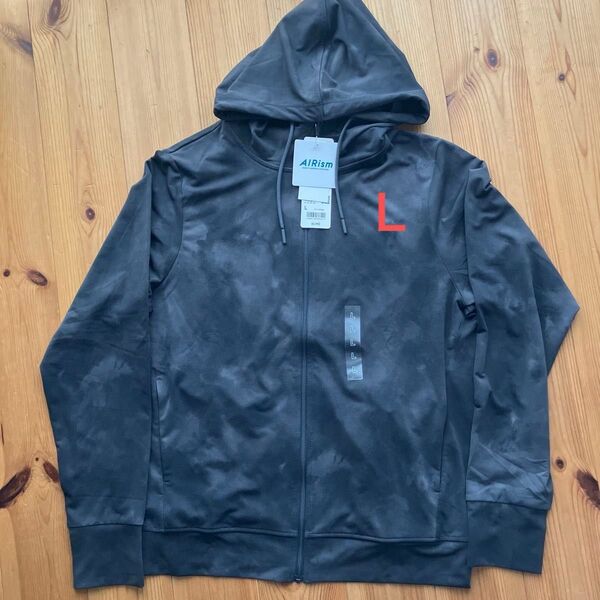 エアリズム UVカットメッシュ ジップパーカー パーカー ユニクロ UNIQLO L