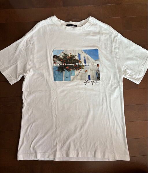 Tシャツ ホワイト 半袖Tシャツ M プリントTシャツ