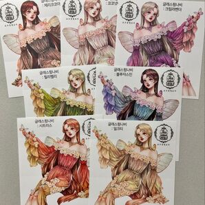 『C145』creampeachさん(クリームピーチさん) 人物ステッカー 7枚セット