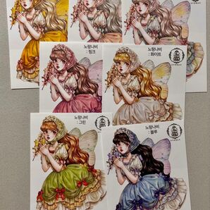 『C144』creampeachさん(クリームピーチさん) 人物ステッカー 7枚セット