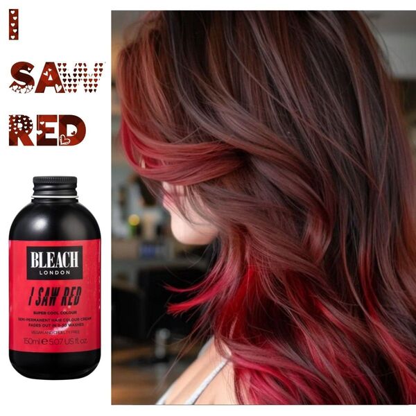 【I Saw Red】スーパークールカラーズ★bleach london★ヘアカラー 検索 マニックパニック ライムクライム
