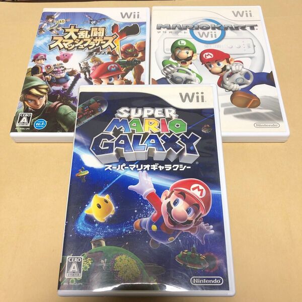 マリオカート Wii、大乱闘スマッシュブラザーズX Wii、スーパーマリオギャラクシーWii