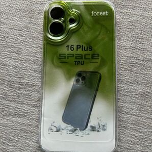 iPhone16Plus スマホケース フォレストグリーン TPU 未使用