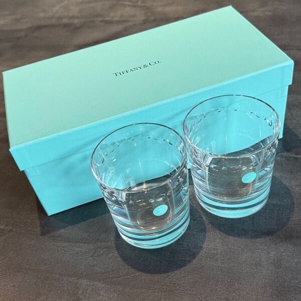 TIFFANY&Co. ティファニー ペア ロックグラス 未使用