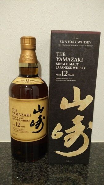 サントリー SUNTORY シングルモルトウイスキー 山崎 12年 700ml 箱付き 未開栓 正規品