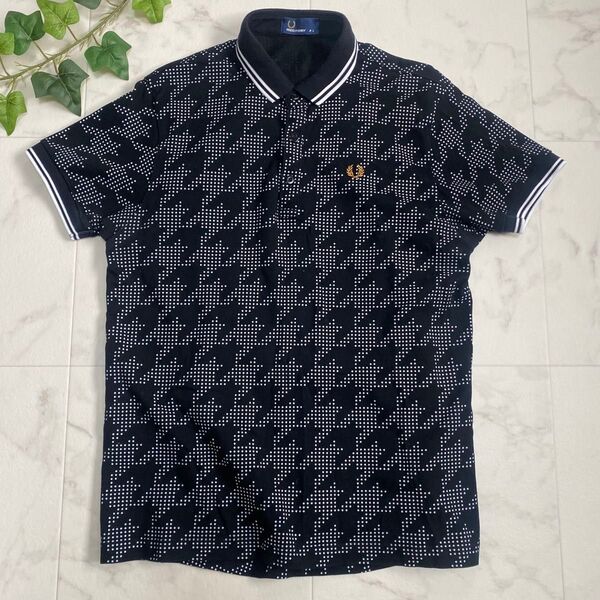 FRED PERRY フレッドペリー ポロシャツ 金ロゴ刺繍 L