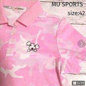 MU SPORTS 42 L ポロシャツ ゴルフ シャツ ミエコウエサコ