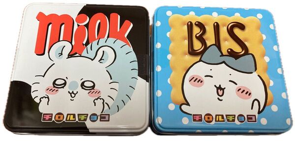 新品 ちいかわ チロルチョコ缶 モモンガ ハチワレ 缶