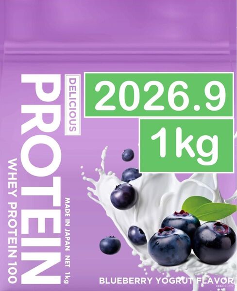 バイタス WPC ホエイプロテイン ブルーベリーヨーグルト 1kg