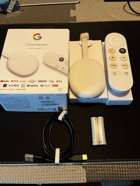 Google Chromecast グーグルクロームキャスト リモコンカバー付き