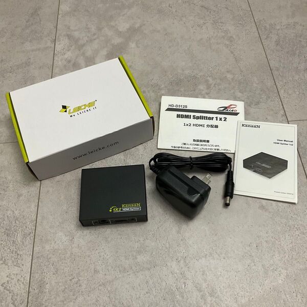 LEICKE KanaaN HDMIスプリッター 1入力2出力 4k対応 HD-D312S 1x2 Full UHD/HD