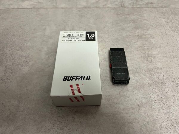 『BUFFALO/バッファロー』SSD-PUT1.0U3BC/N USB3.2 Gen1 1TB ブラック 外付けSSD